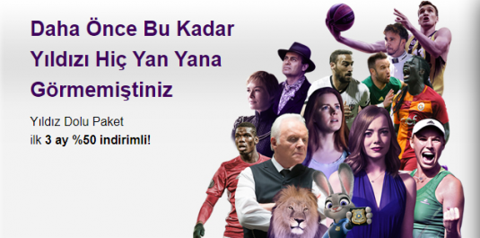 Digiturk beIN Sports Yıldız Dolu Paketi - İlk 3 Ay 69,5 TL 